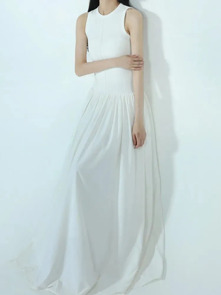 Summer Casual Sleeveless Vintage Slim Dress