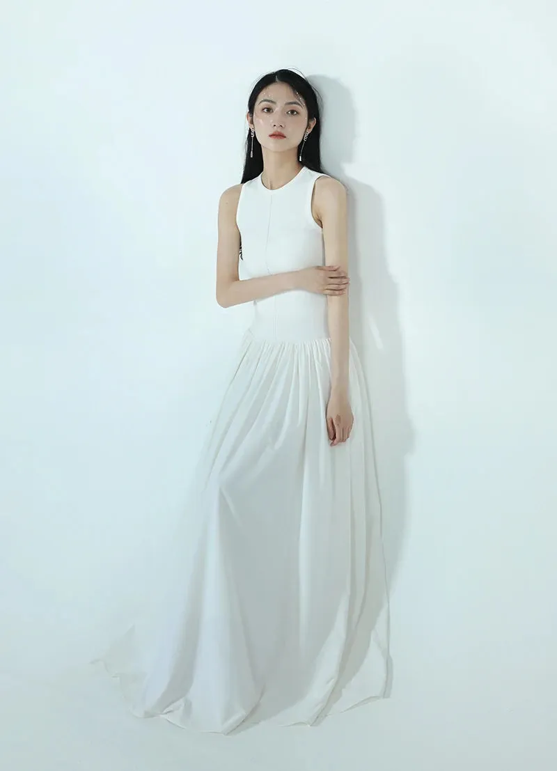 Summer Casual Sleeveless Vintage Slim Dress