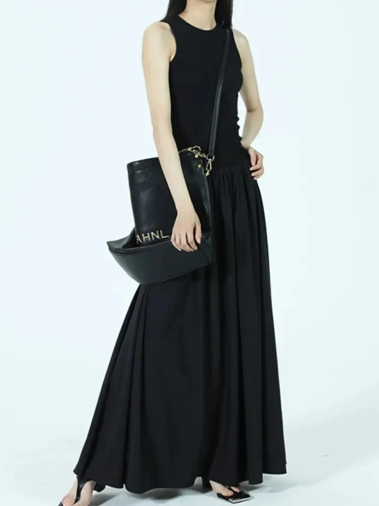 Summer Casual Sleeveless Vintage Slim Dress