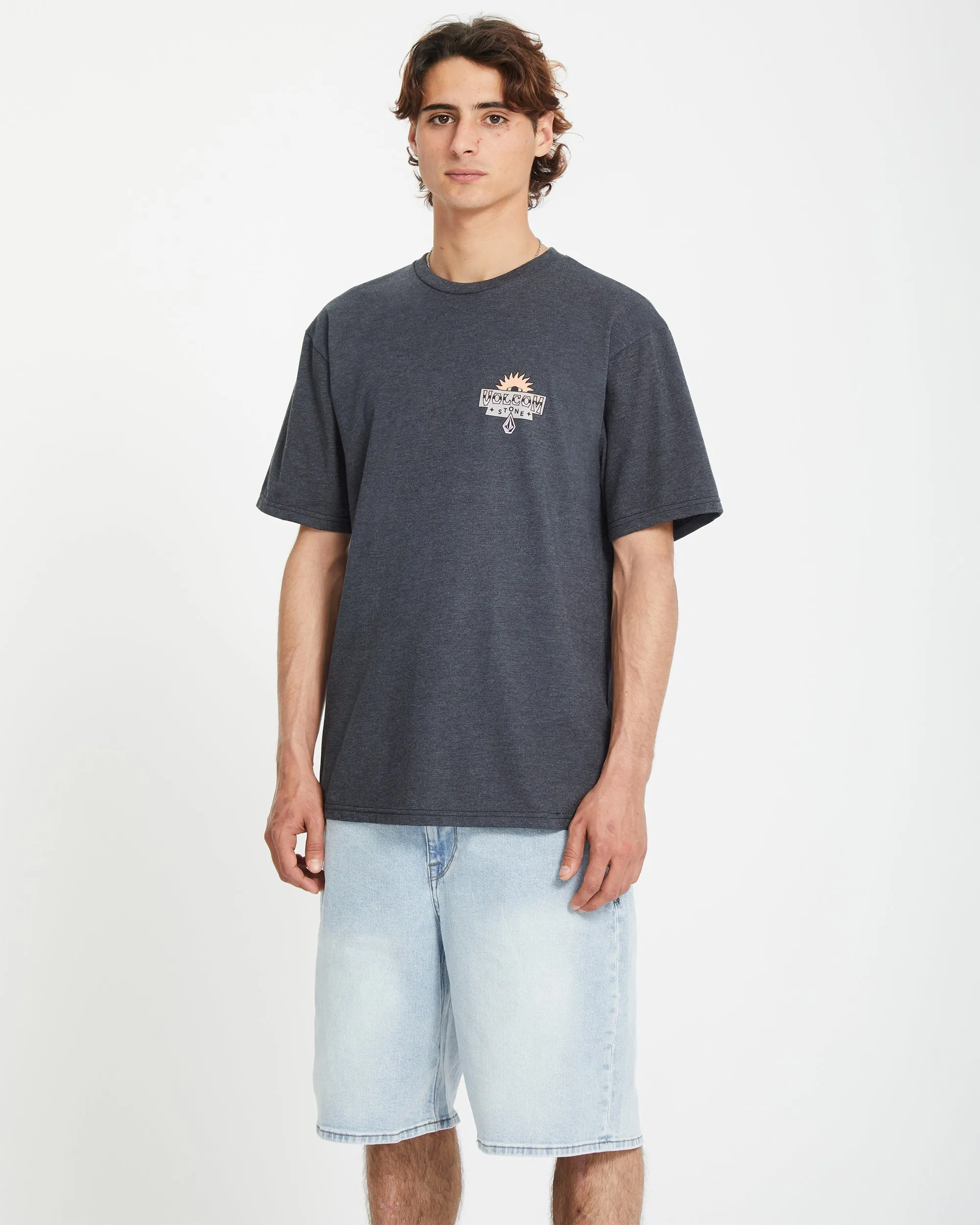 Sure Thing T-shirt - HEATHER BLACK