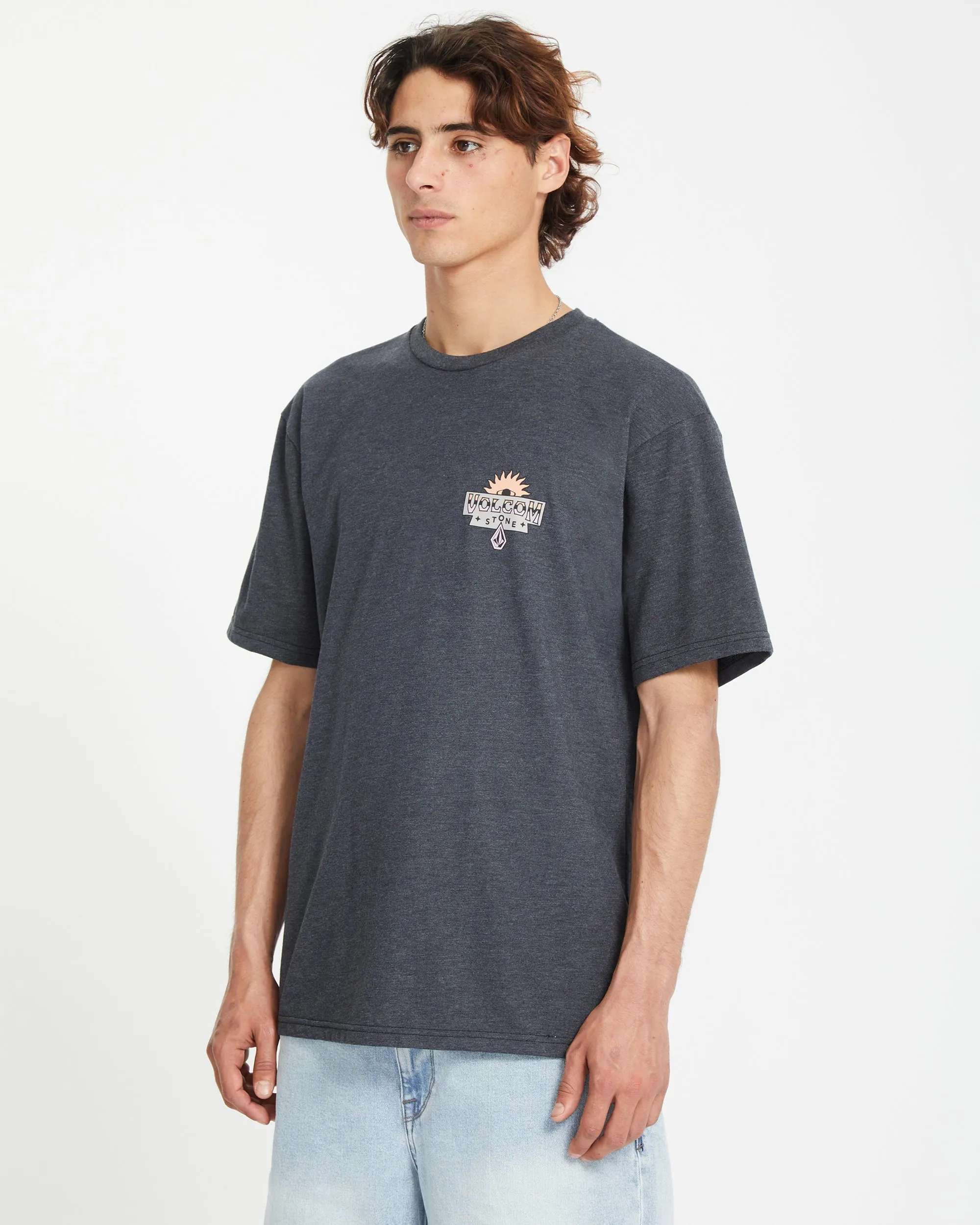 Sure Thing T-shirt - HEATHER BLACK