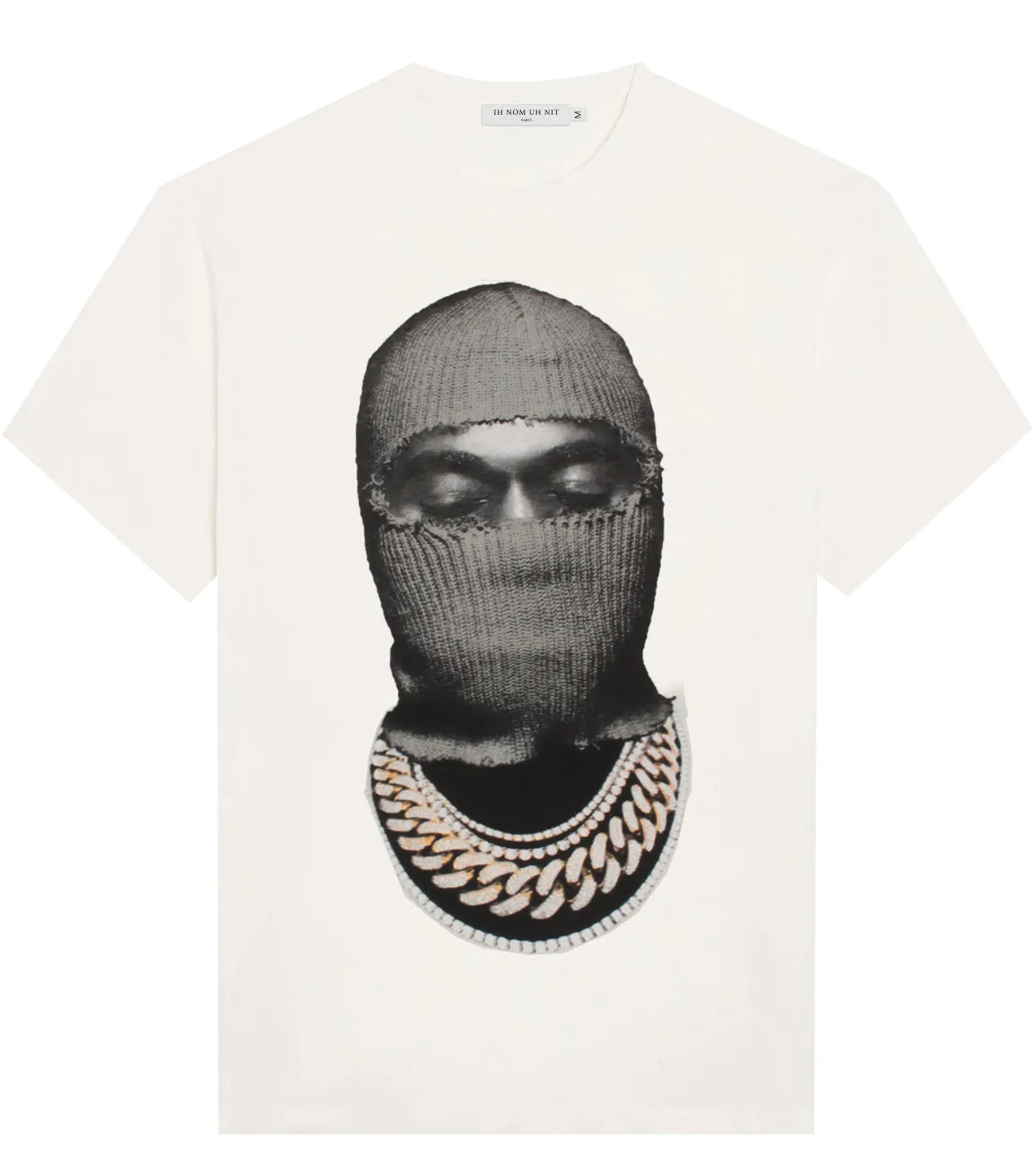 T-Shirt Mask20 White W/ Grey & Logo