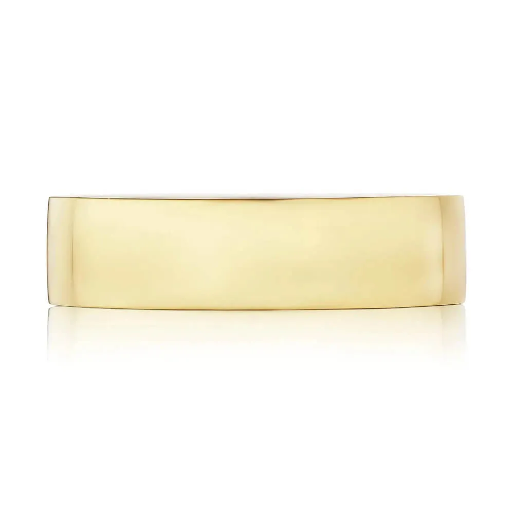 Tacori Classic Flat in High Polish Finish 6MM Men's Wedding Band 140-6Y