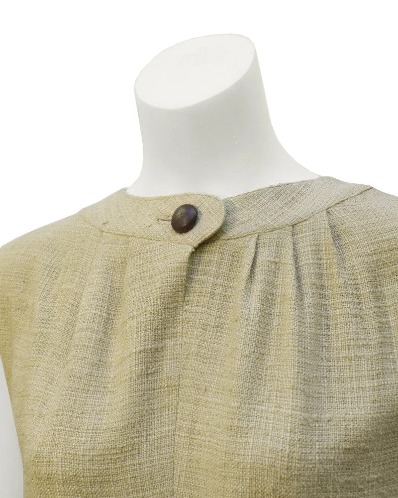 Tan burlap dress
