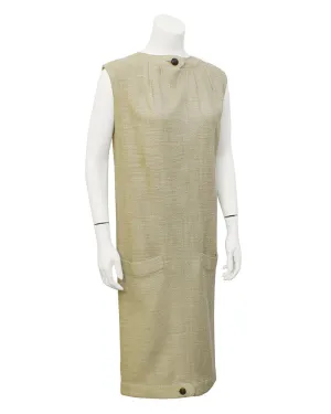 Tan burlap dress