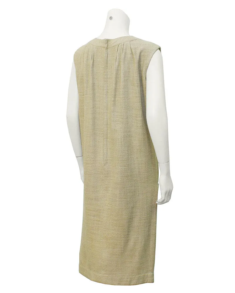 Tan burlap dress