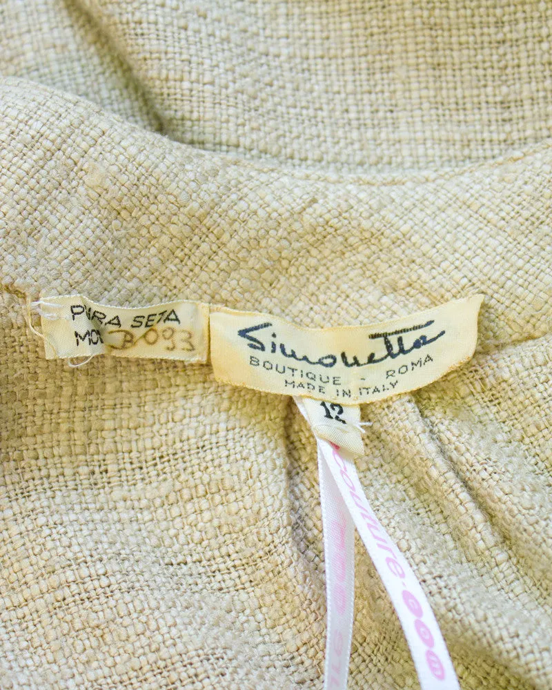 Tan burlap dress