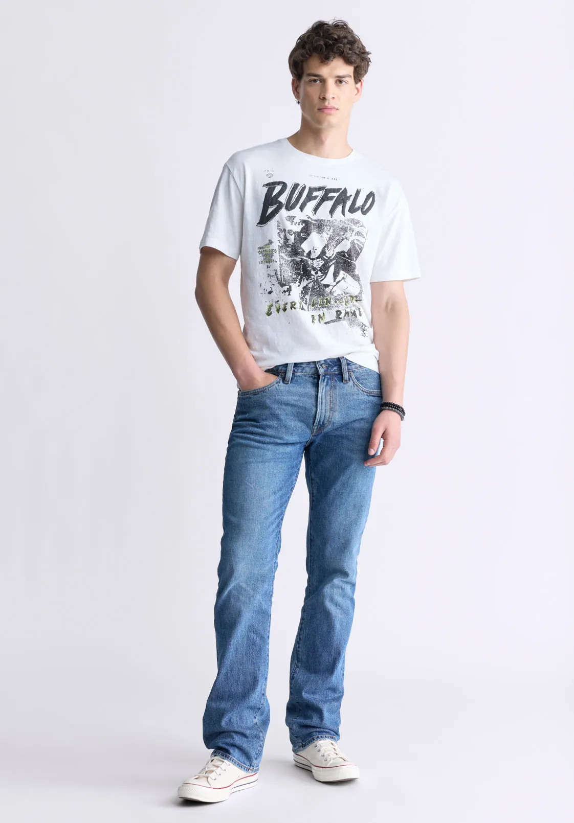 Tang Men's Short-Sleeve Graphic T-Shirt, White - BM24467