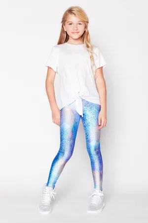Terez Blue Python Leggings