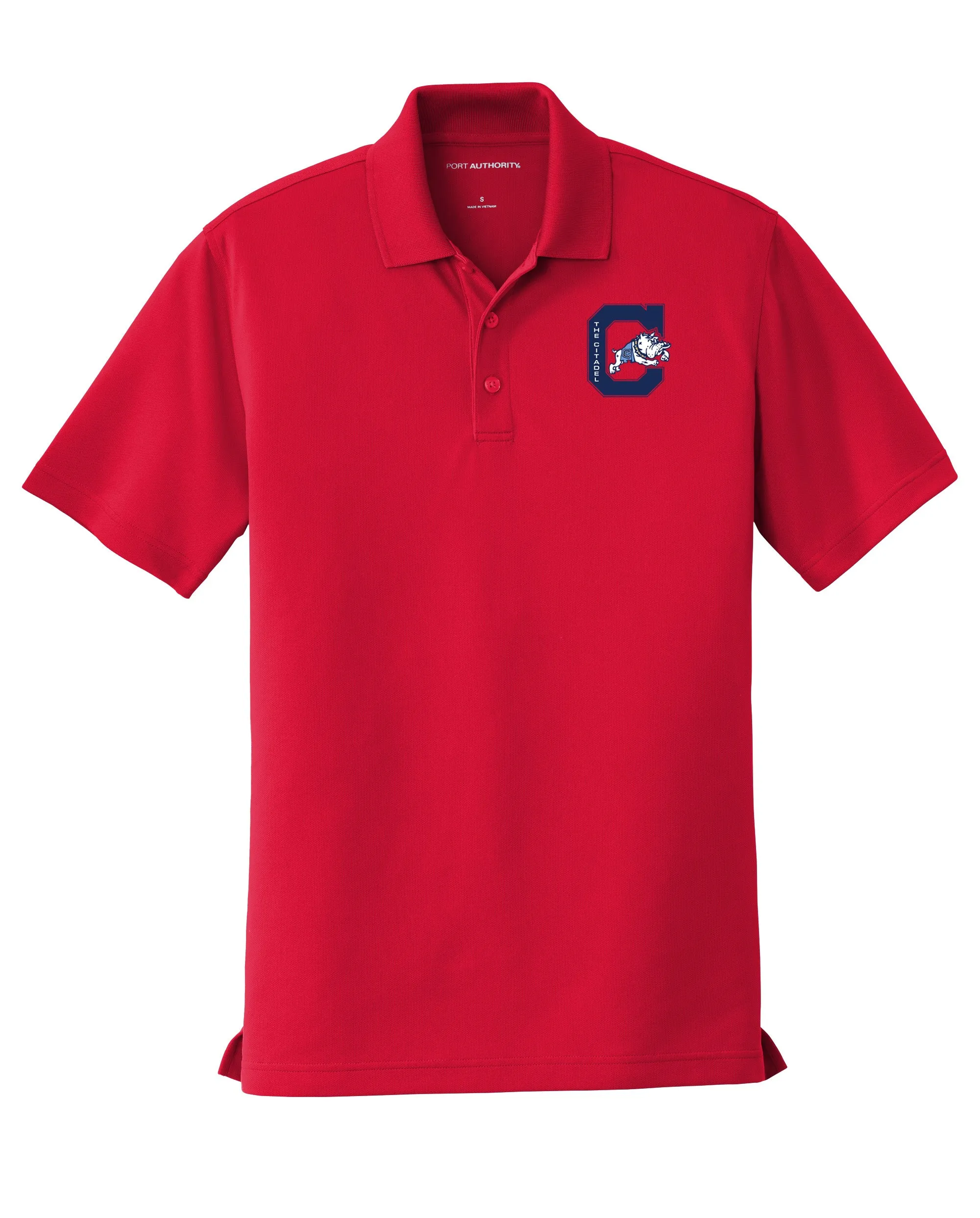 The Citadel, Jumping Bulldog UV Micro-Mesh Polo Shirt