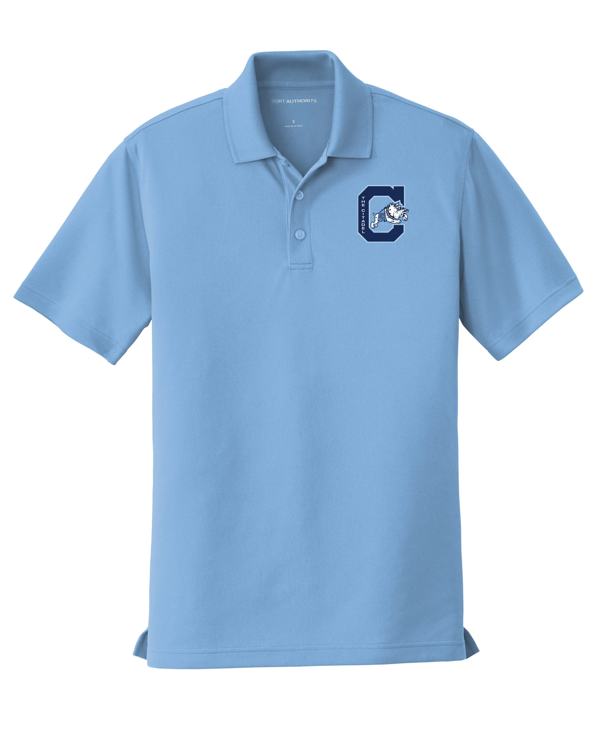 The Citadel, Jumping Bulldog UV Micro-Mesh Polo Shirt