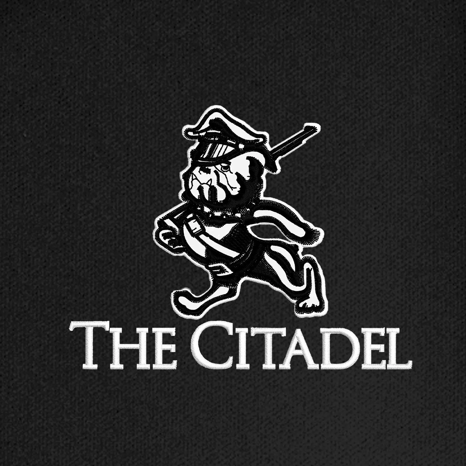 The Citadel, Marching bulldog logo, UV Micro-Mesh Tipped Polo