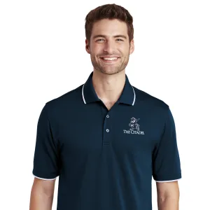 The Citadel, Marching bulldog logo, UV Micro-Mesh Tipped Polo