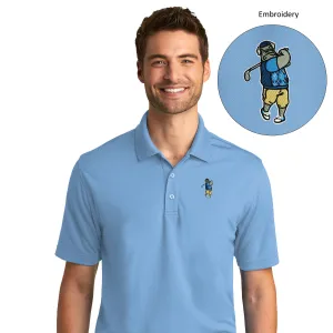 The Citadel, Spike the Golfer, Club Sport Golf,  UV Micro-Mesh Polo