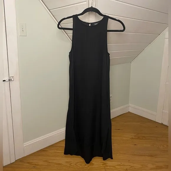 Theory Adlerdale Modern Georgette Silk Dress Black Size 0