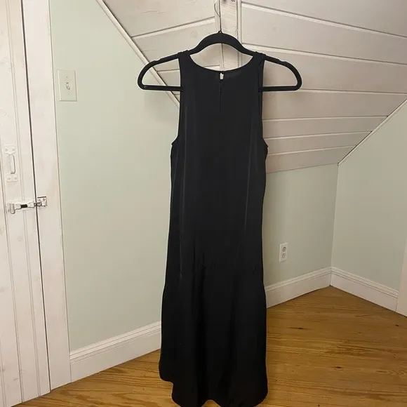 Theory Adlerdale Modern Georgette Silk Dress Black Size 0