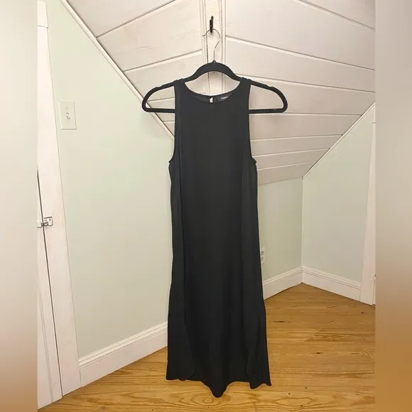 Theory Adlerdale Modern Georgette Silk Dress Black Size 0