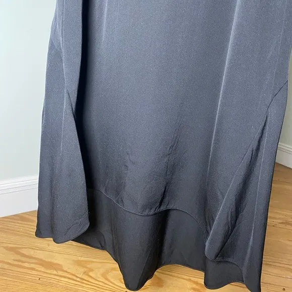Theory Adlerdale Modern Georgette Silk Dress Black Size 0