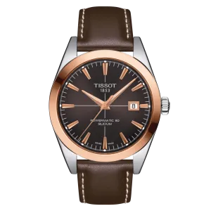 Tissot Gentleman Powermatic 80 Silicium Solid 18K Gold bezel