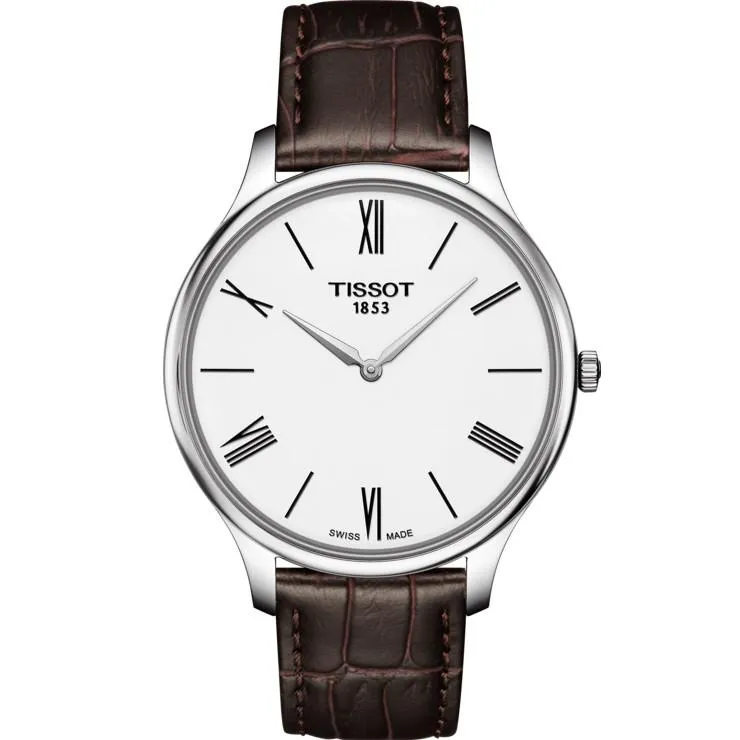 Tissot Men's Clock Tradition 5.5 39mm T-Classic Steel Quartz T063.409.16.018.00