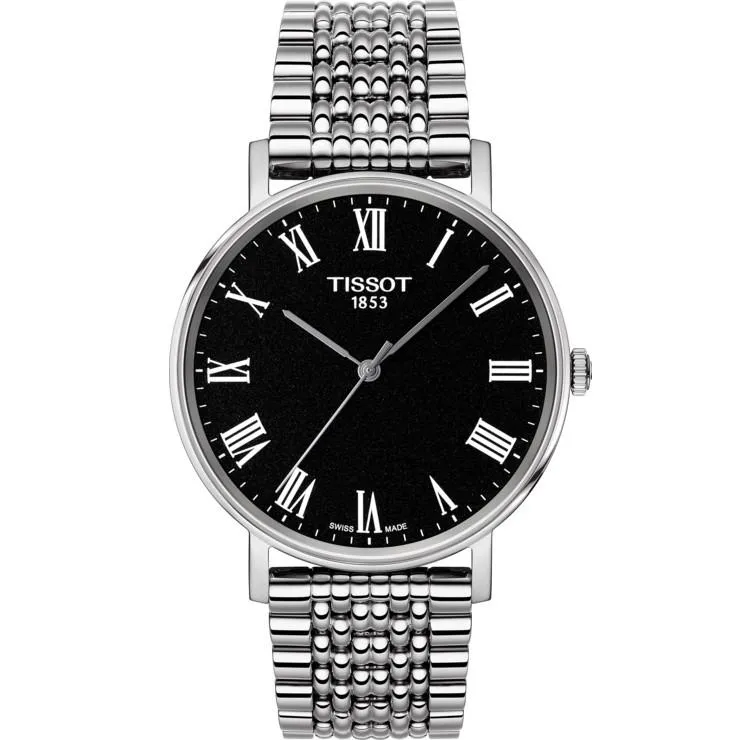 Tissot Men's Watch Everyck Medium Black 38mm T-Classic Steel Quartz T109.410.11.053.00