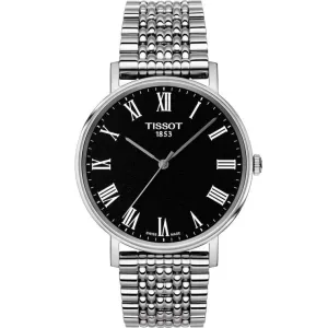 Tissot Men's Watch Everyck Medium Black 38mm T-Classic Steel Quartz T109.410.11.053.00