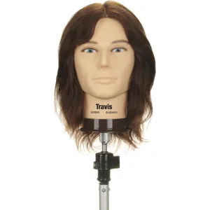 Travis Manikin - 17"-19" Long, Brown Level 6, 100% Human Hair by Celebrity