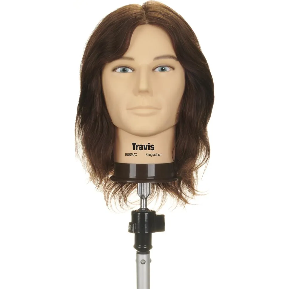 Travis Manikin - 17"-19" Long, Brown Level 6, 100% Human Hair by Celebrity