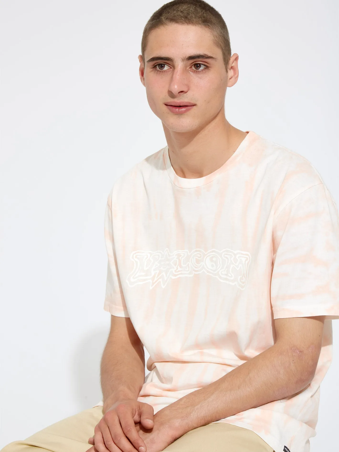 Trippin Dye T-shirt - PEACH BUD