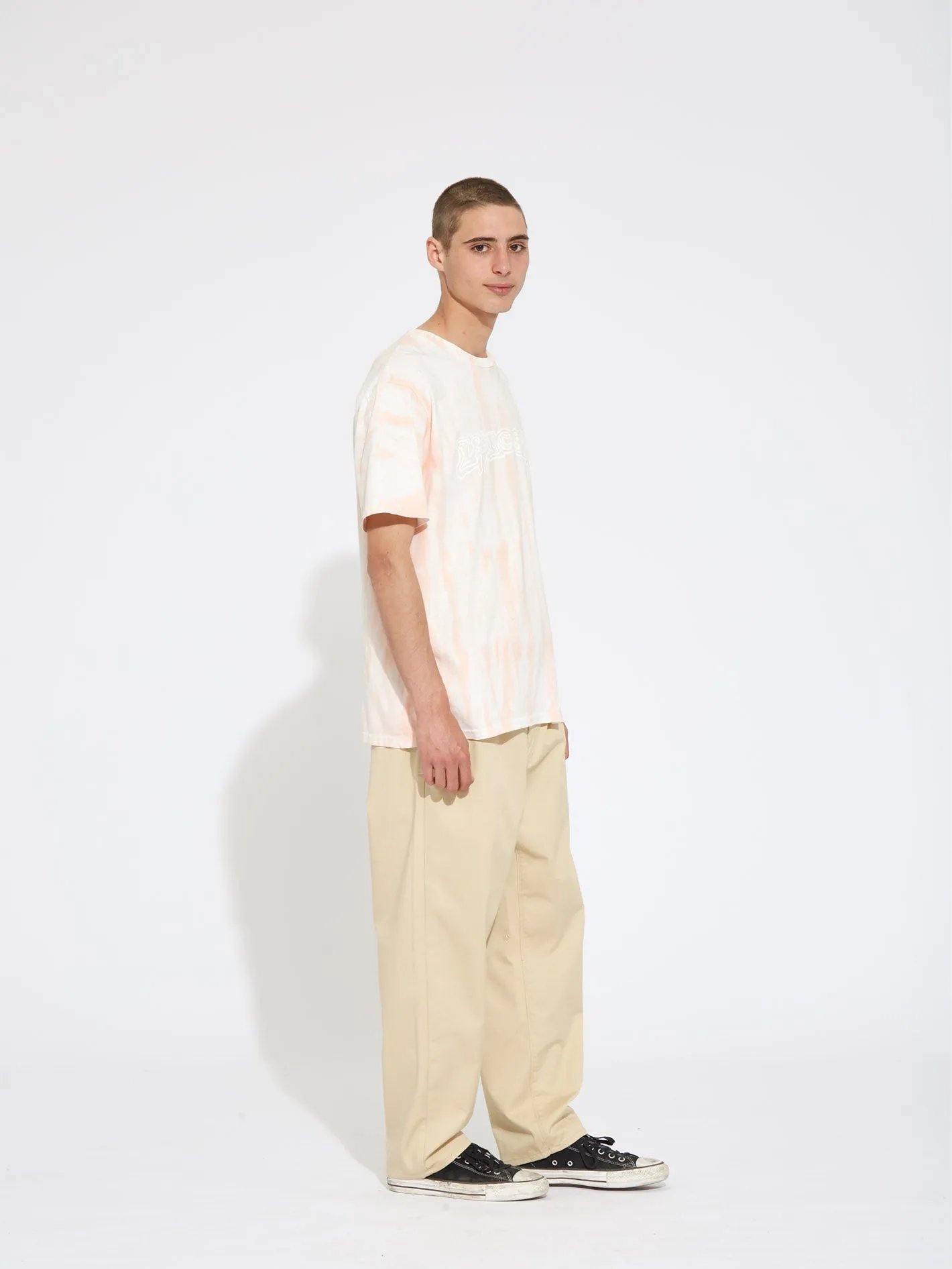 Trippin Dye T-shirt - PEACH BUD