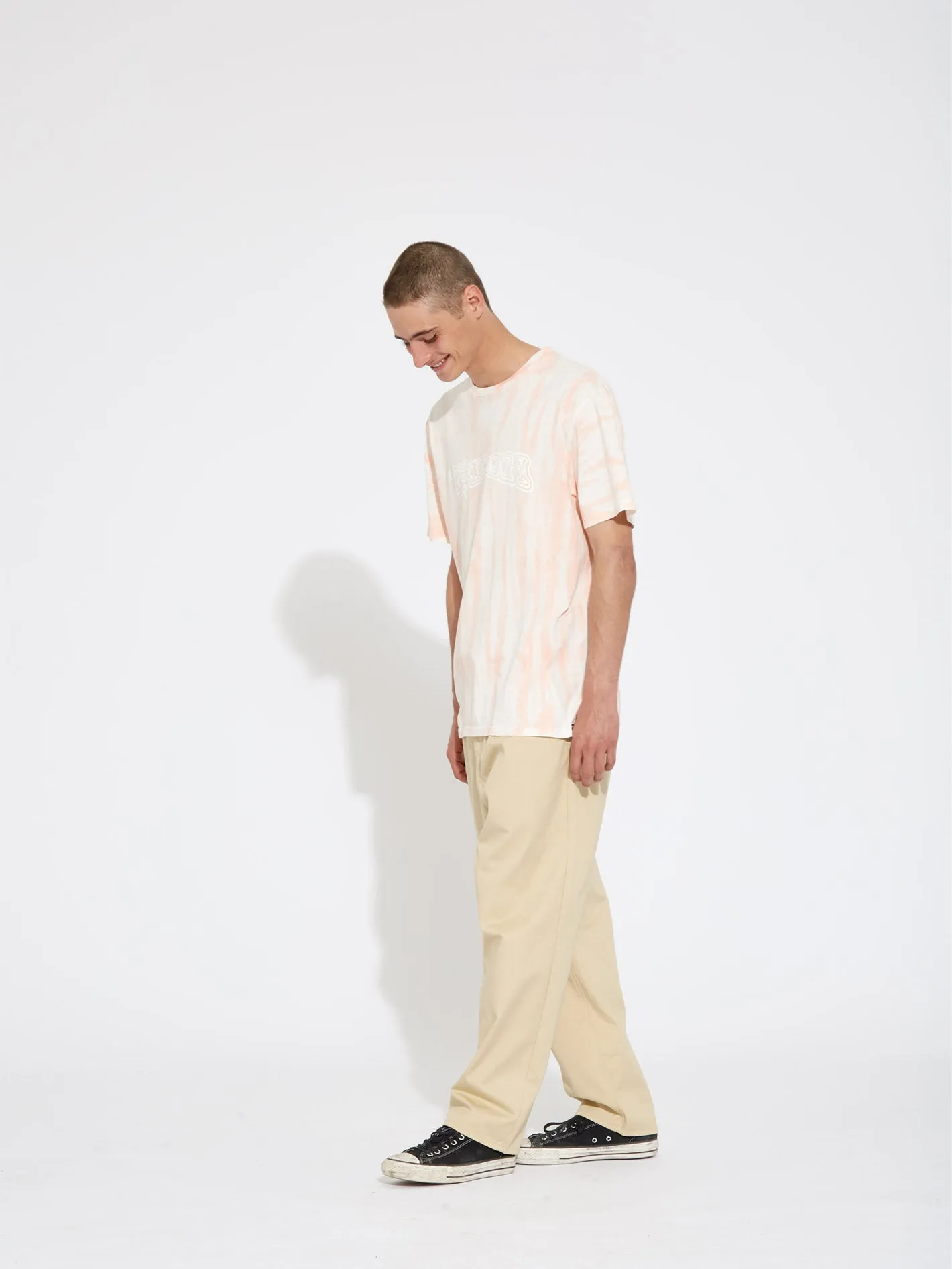 Trippin Dye T-shirt - PEACH BUD
