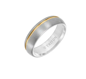 Triton 6.5mm Flat Edge Brush Finish Two Tone Band