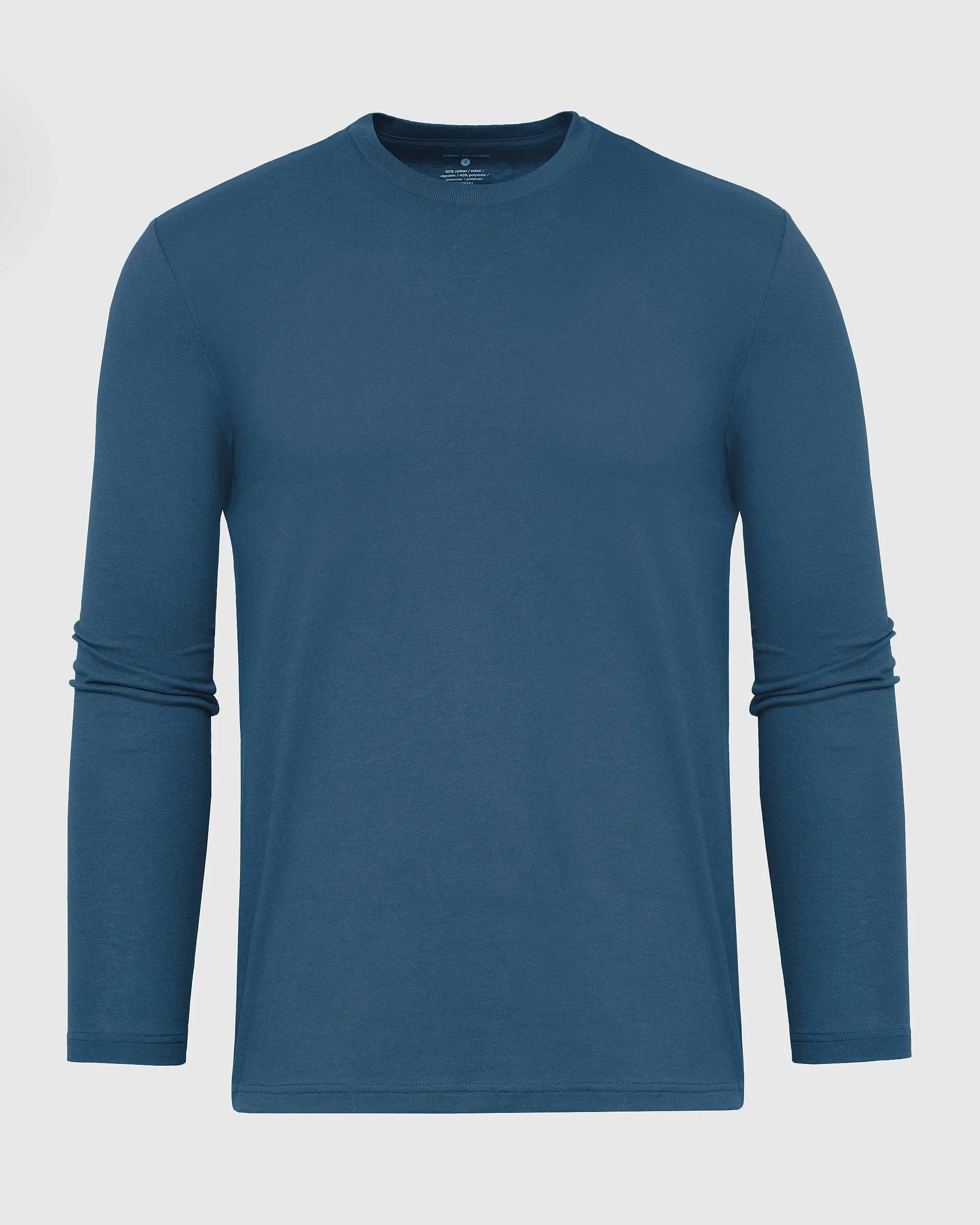 True Classic Crew Neck Long Sleeve in Deep Sea Blue