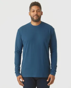 True Classic Crew Neck Long Sleeve in Deep Sea Blue