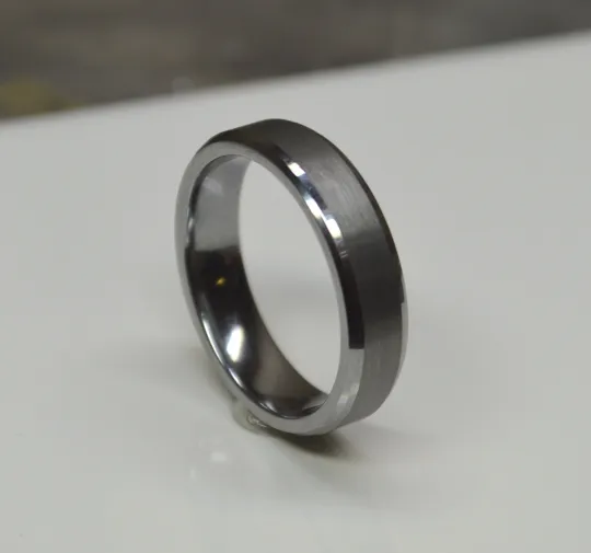 Tungsten Carbide Satin Men's or Women's Wedding Band 6mm Width Ring Comfort Fit Size 5-15.5