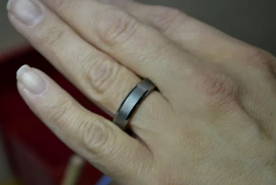 Tungsten Carbide Satin Men's or Women's Wedding Band 6mm Width Ring Comfort Fit Size 5-15.5