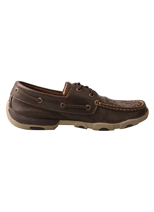 Twisted X Women's Embossed Flower Driving Moccasins
