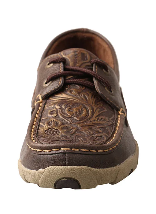 Twisted X Women's Embossed Flower Driving Moccasins