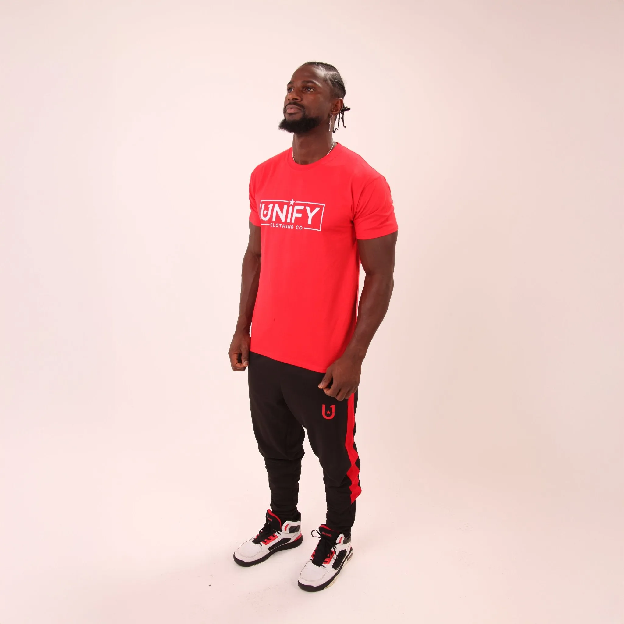 UNIFY Mens Iconic Red T-Shirt - Classic Mens Red Shirt