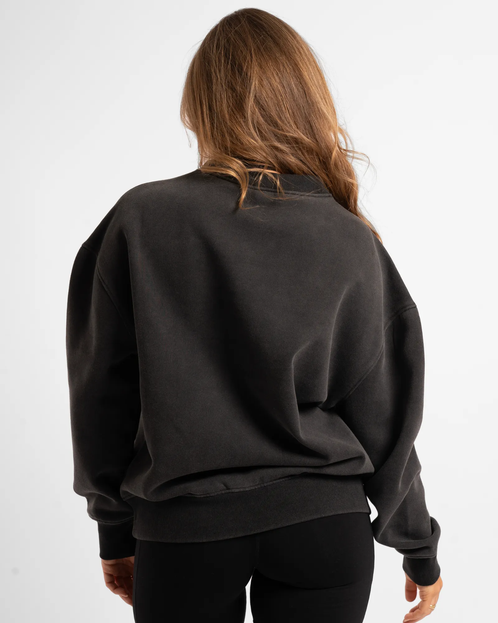 Unisex Classic Crew - Washed Black