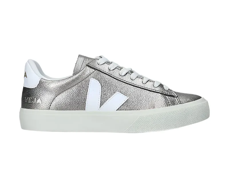 Veja Campo Chromefree Shoes Silver/White (Mirror)