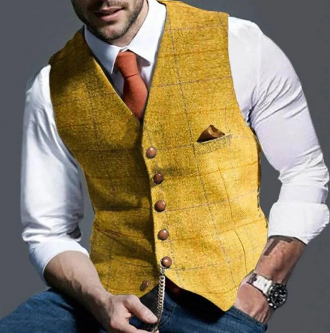 VestaCore™ | Men's Classic V-Neck Vest | Soft Cotton, Lightweight Fabric & Comfortable Fit
