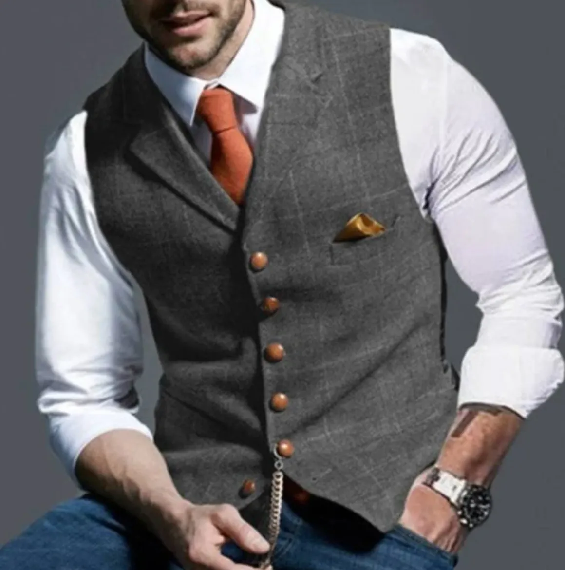 VestaCore™ | Men's Classic V-Neck Vest | Soft Cotton, Lightweight Fabric & Comfortable Fit