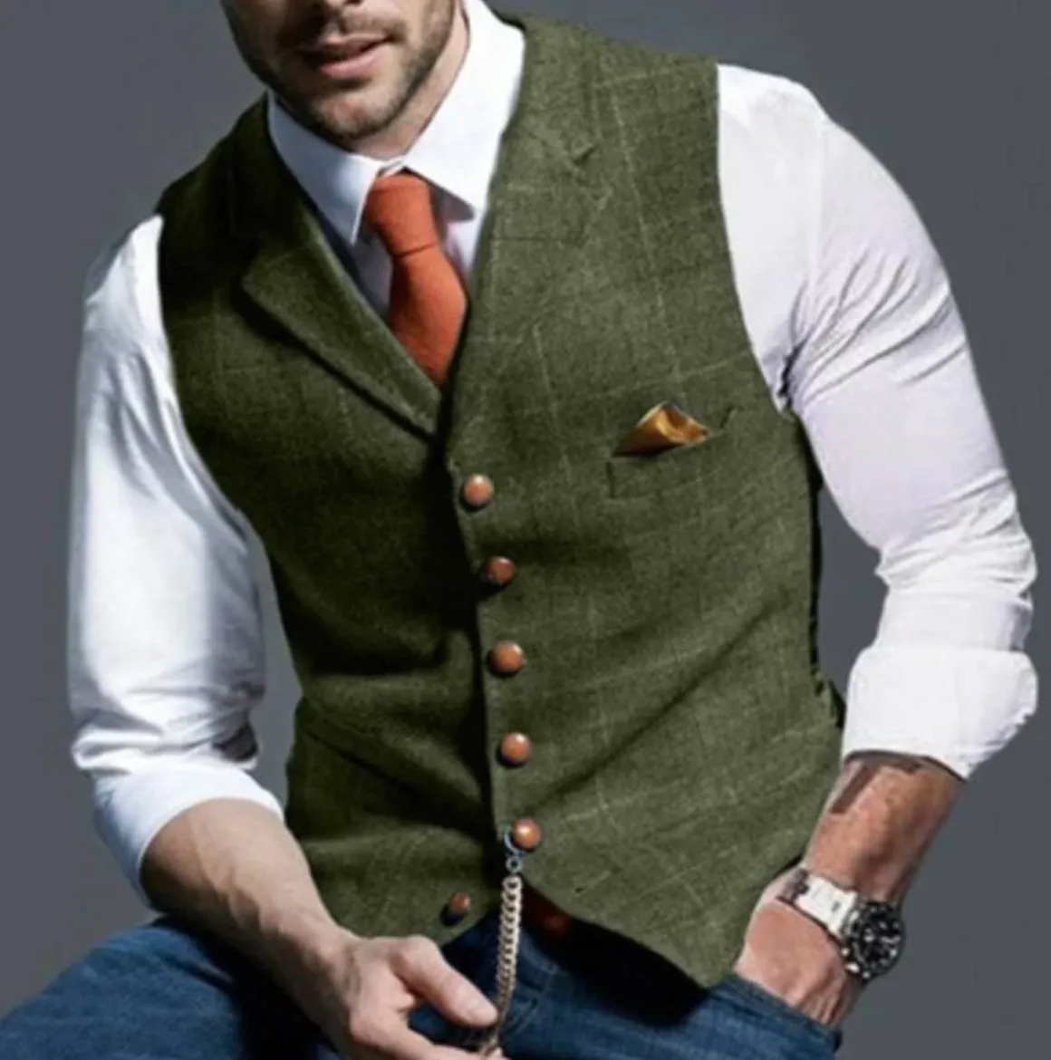 VestaCore™ | Men's Classic V-Neck Vest | Soft Cotton, Lightweight Fabric & Comfortable Fit