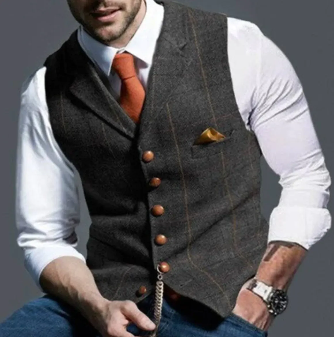 VestaCore™ | Men's Classic V-Neck Vest | Soft Cotton, Lightweight Fabric & Comfortable Fit