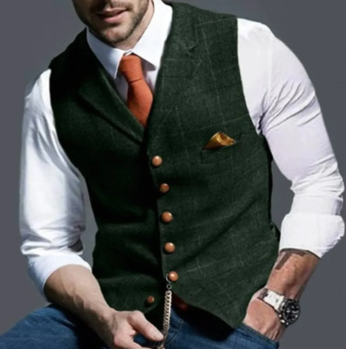 VestaCore™ | Men's Classic V-Neck Vest | Soft Cotton, Lightweight Fabric & Comfortable Fit