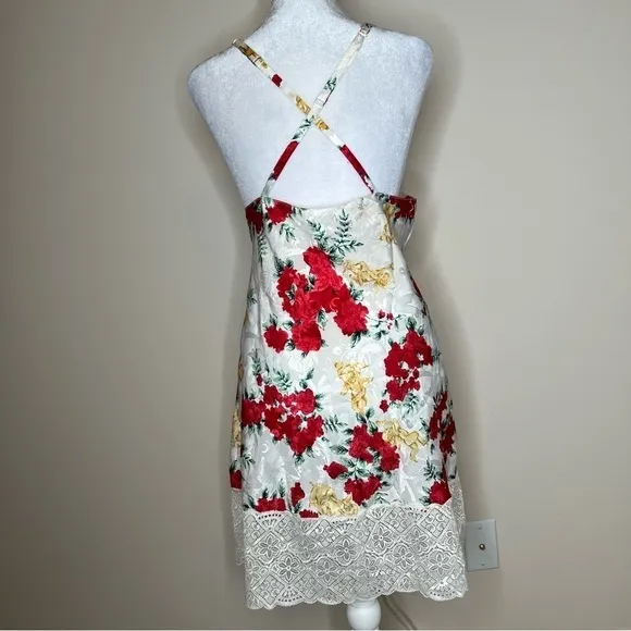 Victoria's Secret Women's Red and Cream Dress