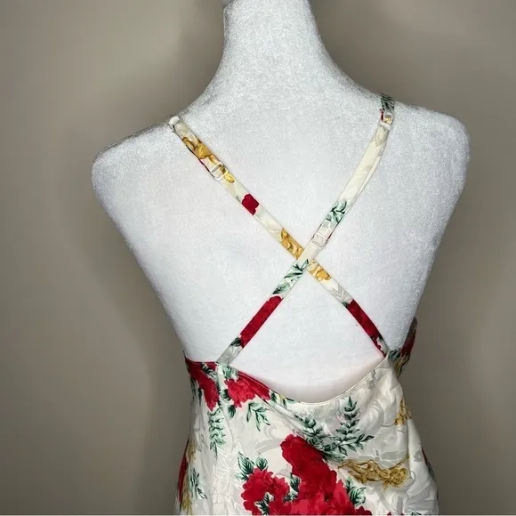 Victoria's Secret Women's Red and Cream Dress