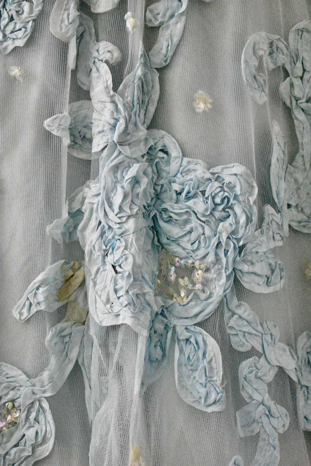 Vintage 1950s Blue Princess Dress-AS IS