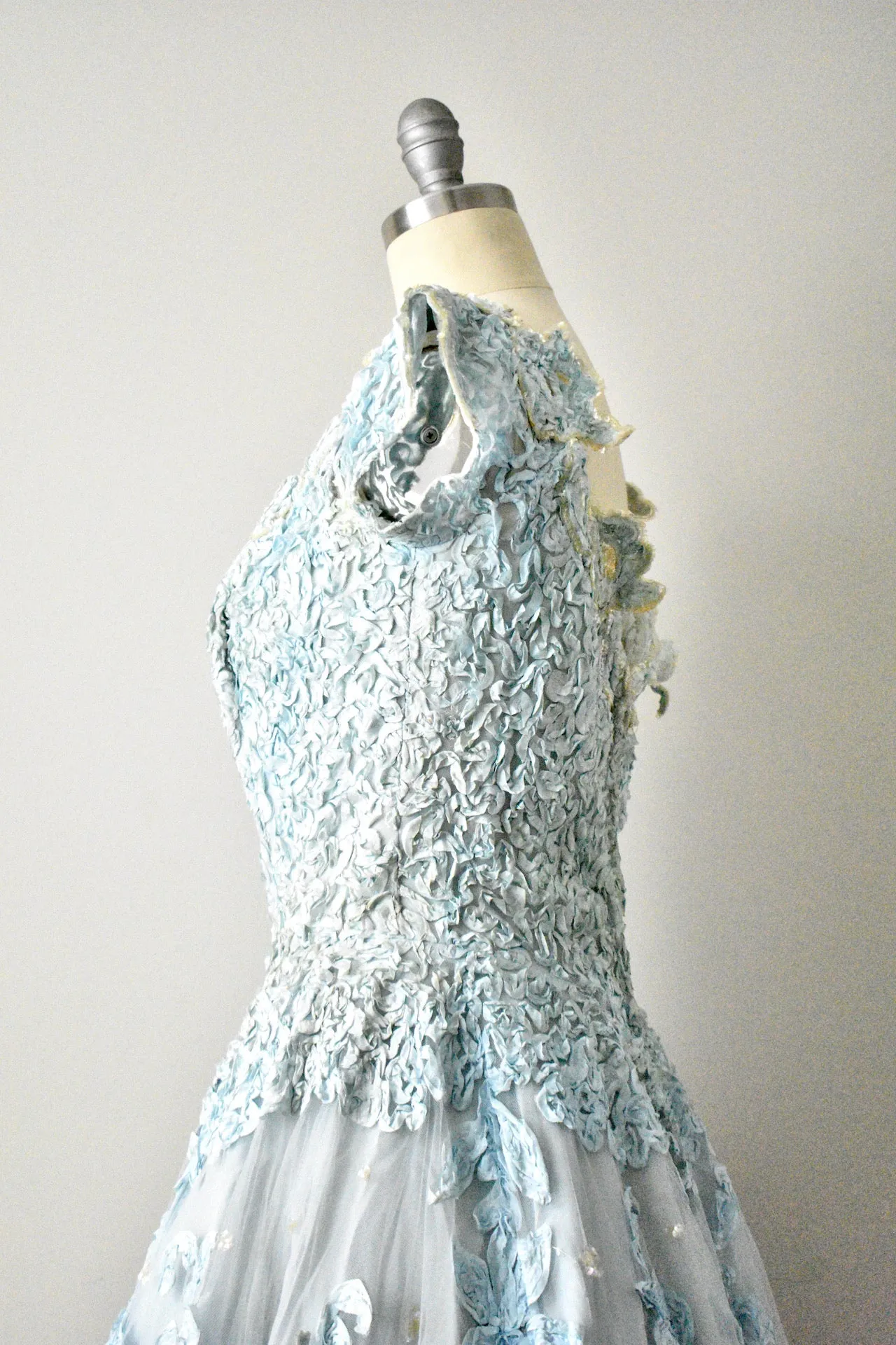 Vintage 1950s Blue Princess Dress-AS IS